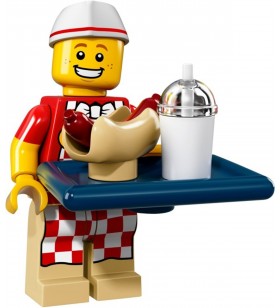 LEGO Seri 17 71018 No:6 Hot Dog Vendor
