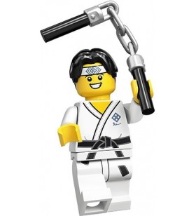 LEGO CMF Seri 20 71027 No:10 Martial Arts Boy Karate Kid