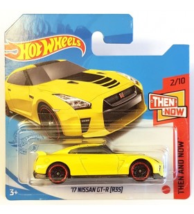 Hot Wheels 17 Nissan GT-R R35 Then and Now Sarı