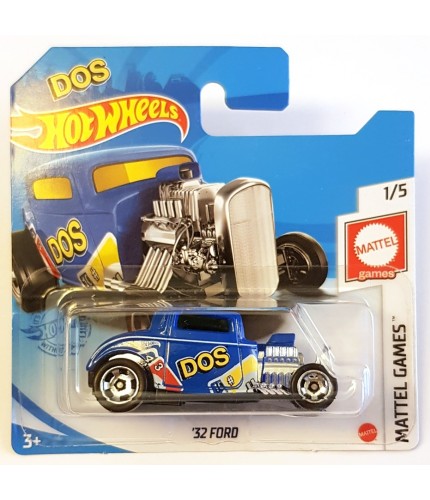 Hot Wheels 32 Ford Uno Mattel Games DOS Mavi