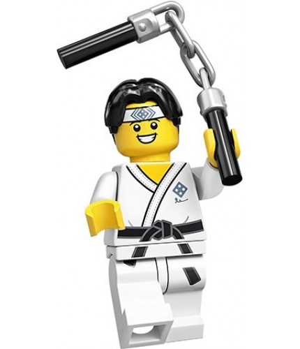 LEGO CMF Seri 20 71027 No:10 Martial Arts Boy Karate Kid