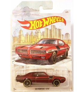 Hot Wheels 69 Pontiac GTO Skeç Araba Resimli