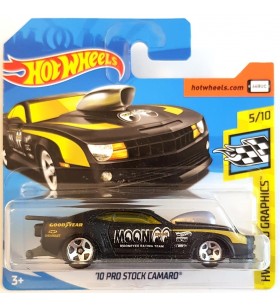 Hot Wheels 10 Pro Stock Camaro 2018 Mooneyes Siyah