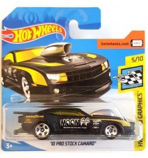 Hot Wheels 10 Pro Stock Camaro 2018 Mooneyes Siyah